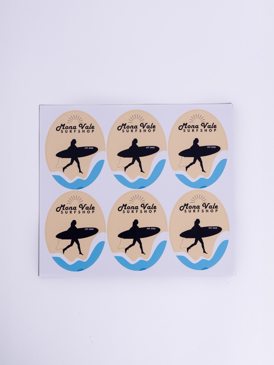 Oval Sheet Labels - High Tack